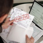 Taking financial bill out of envelope