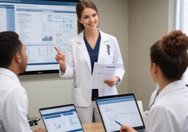 unlocking financial success - medical professionals working to improve a medical practice